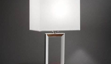 Lampe de Chevet Blanche Design Sphérique blanc argenté