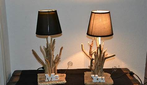 Lampe de chevet bois naturel Design en image