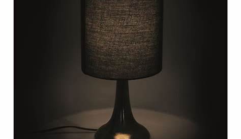 Lampe de chevet design arabesques céramique noir