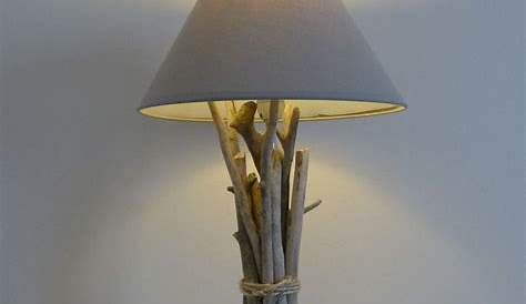 Lampe De Chevet En Bois Fait Maison Blanc Idée Luminaire Et