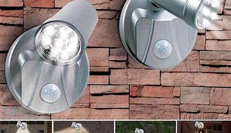 Lampe Exterieur Avec Detecteur Sans Fil Solaire 4 LED Détecteur De Mouvement Etanche D