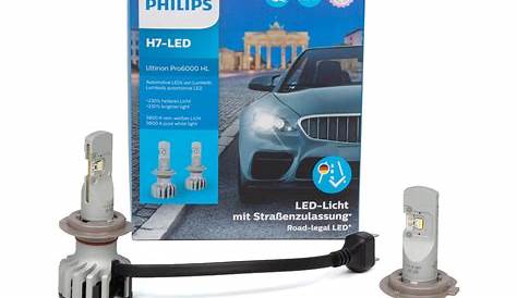2x H7 Philips Ultinon Essential LED Gen2 Lampe pour