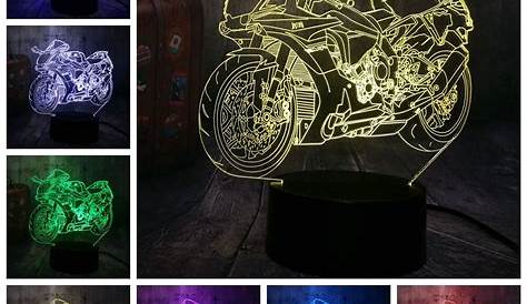 Lampe Led 3d Moto 3D LED Lumineez