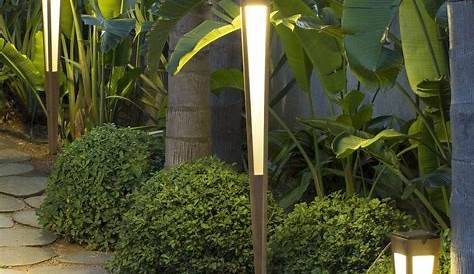 Lampe Solaire Design Roseau Haut Balise Borne s