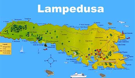Lampedusa Map Italy