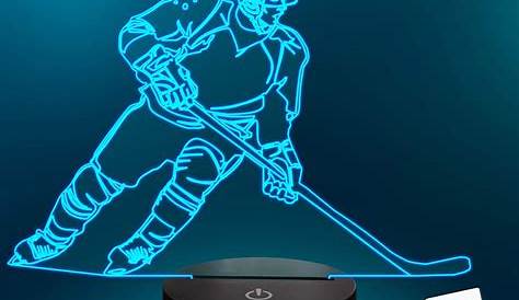 Hockey 3d Optical Led Illusion Lamp Lampeez