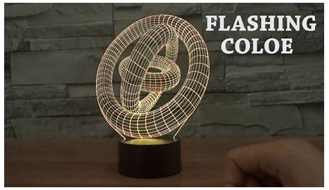 Lampeez Video Wine 3d Optical Led Illusion Lamp