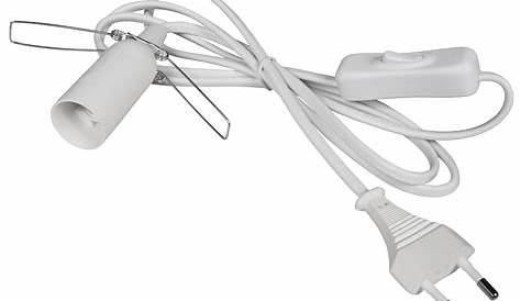 Lampenfassung E14 Mit Schalter Weiss 3m Kabel Real