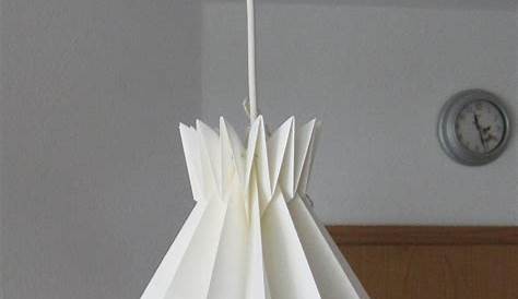 origami lampenschirm schöne bastelnidee Origami lamp
