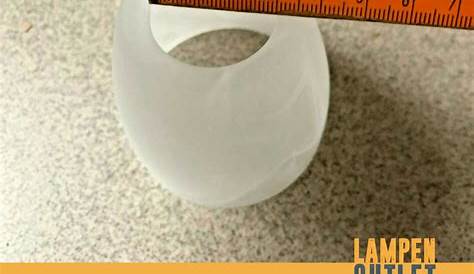 Glas Lampenschirm Ersatzglas Kegel weiß/alabaster E14