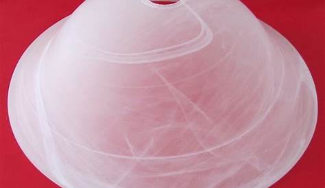 Lampenschirm aus Glas für E27, Durchmesser 30 cm