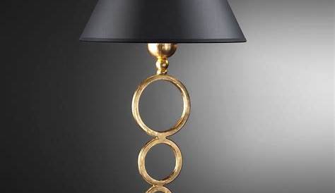 Lampenschirm Elegant Schwarz Gold Lack Oval Fur Tischlampen E27