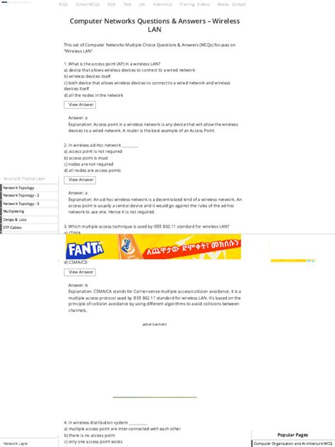 Lan Questions And Answers