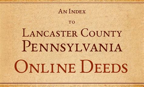 lancaster county deeds search