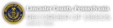 lancaster county pa recorder of deeds fees