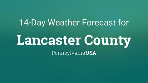 lancaster county pa weather forecast