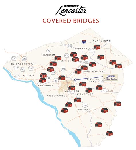 Lancaster Covered Bridge Tour Map