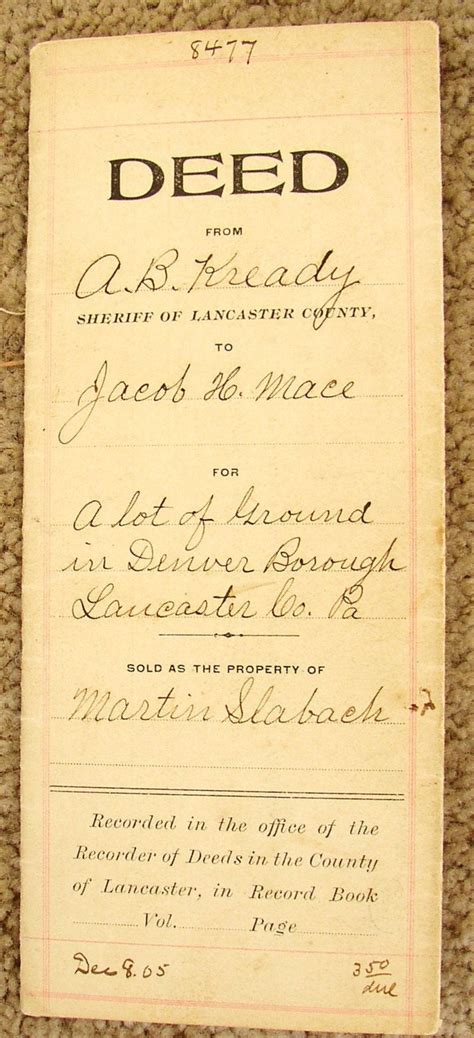 lancaster deeds and property records