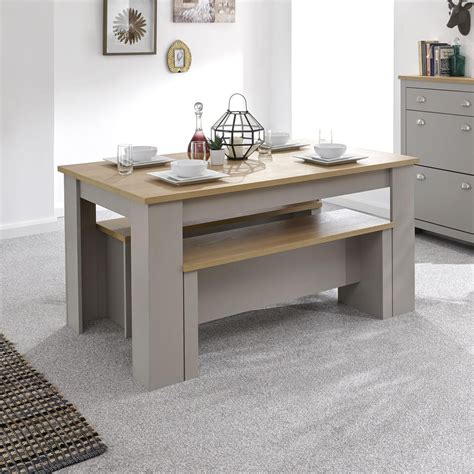 Lancaster Dining Table And Bench Set