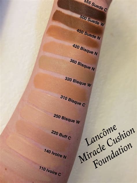 lancome absolue bx foundation color chart