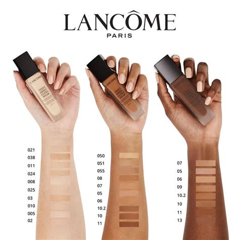 lancome mineral foundation swatches