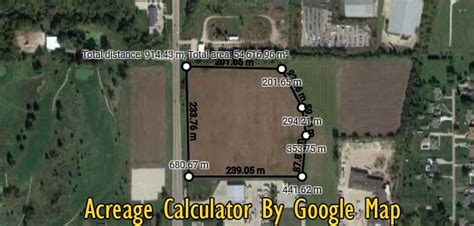 land acre calculator map