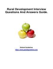 Land Development Interview Questions