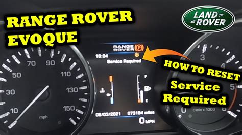 Land Rover Service Required Message