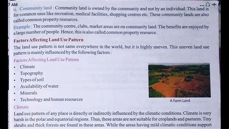 Land Use Pattern Class 8
