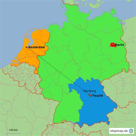 landkarte deutschland und niederlande