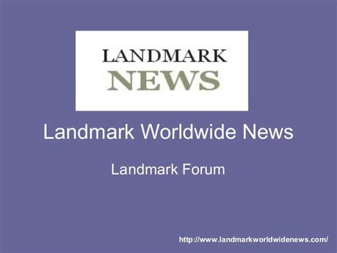 landmark forum worldwide login