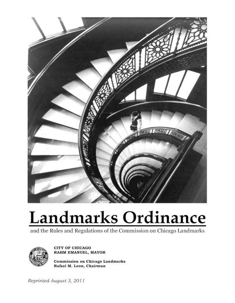 landmark rules and regulations