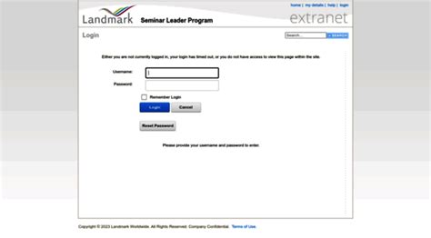 landmark worldwide login