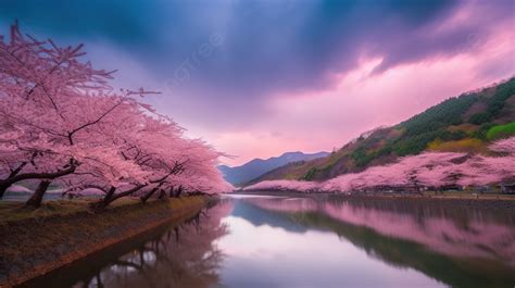 landscape cherry blossom