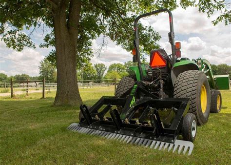 Landscape Rake Attachment For Tractor