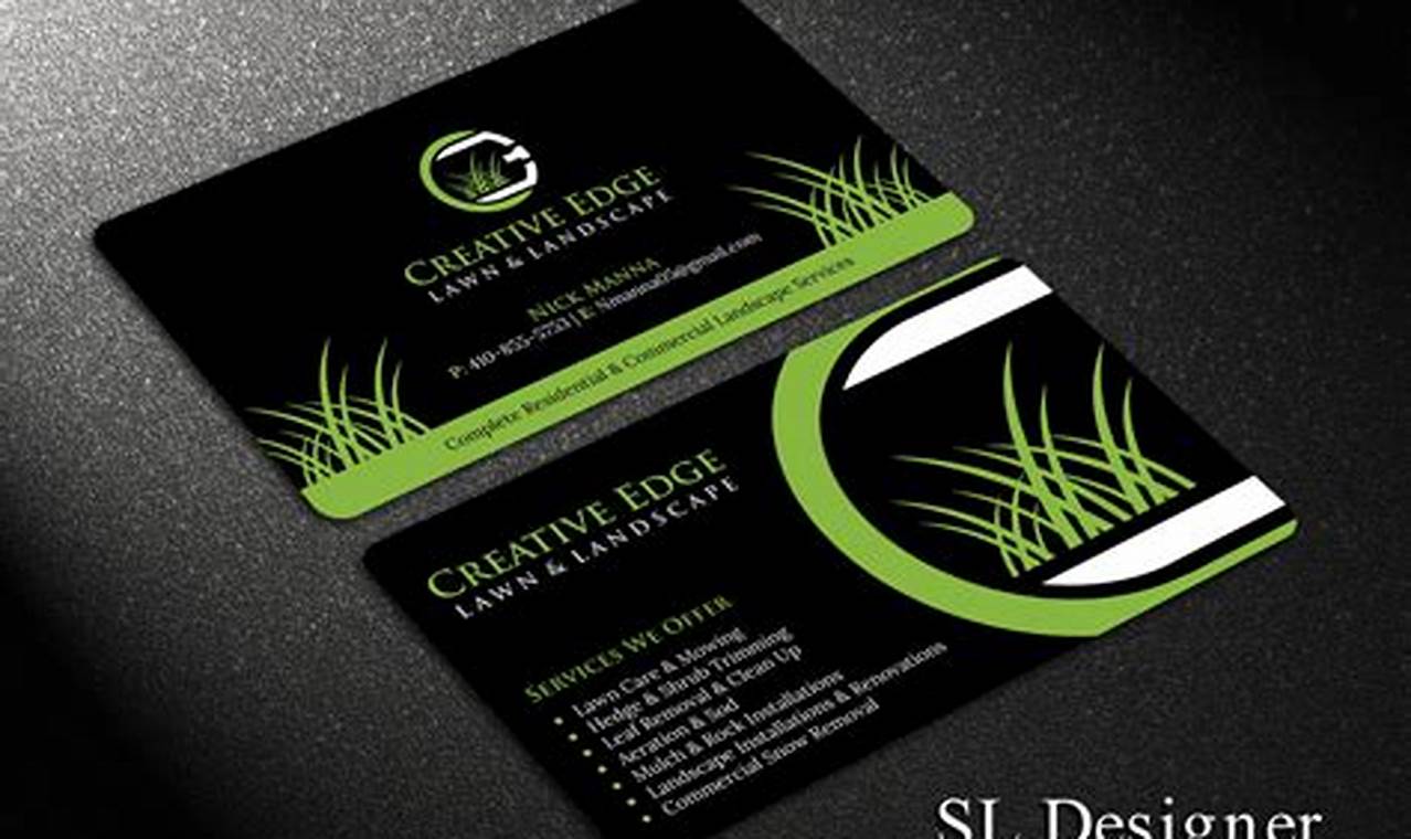 landscaping business cards ideas