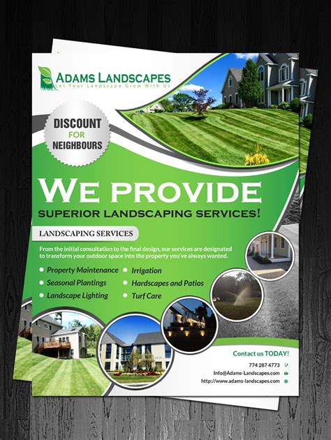 Bold, Feminine, Landscape Gardening Flyer Design for a Company by