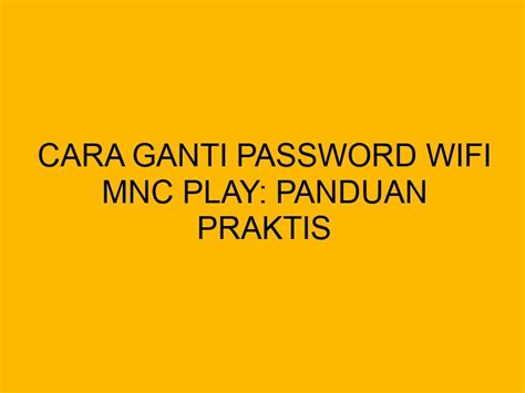 Ganti Password