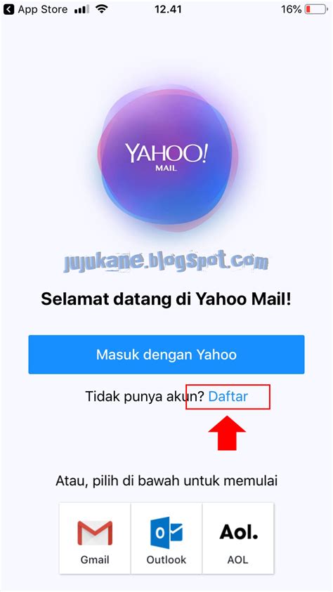 langkah langkah membuat email di yahoo