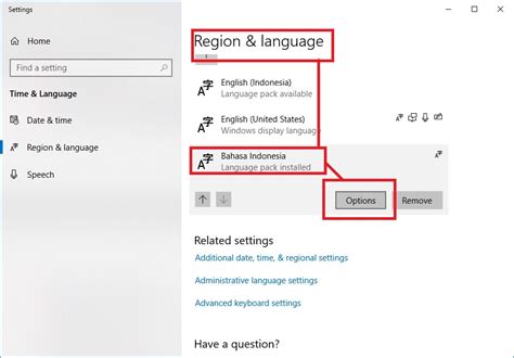 language pack indonesia windows 10