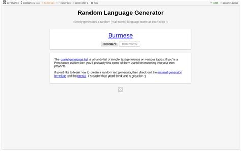 language randomizer