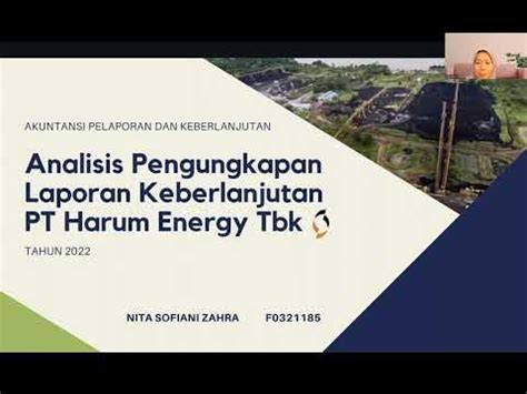 laporan keberlanjutan pt harum energy tbk