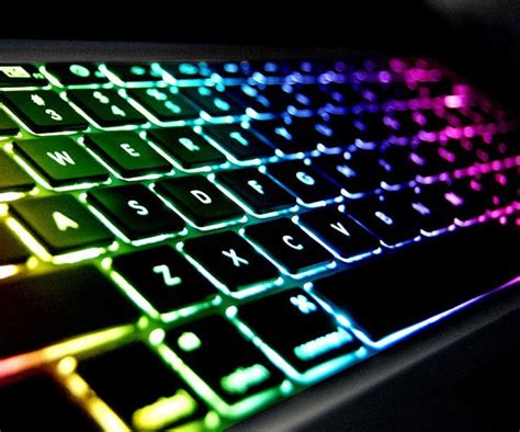 Blue Glowing PC Laptop Keyboard Royalty Free Stock Photo Image 20944885