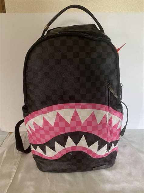 Laptop Backpack Black Pink