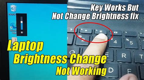laptop brightness button not working