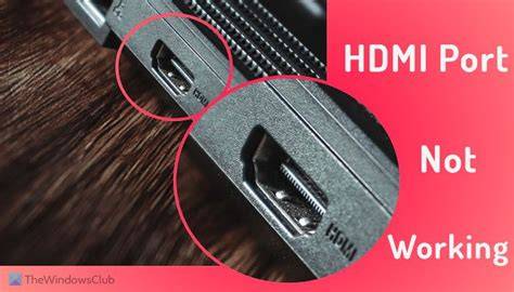 laptop hdmi input not working