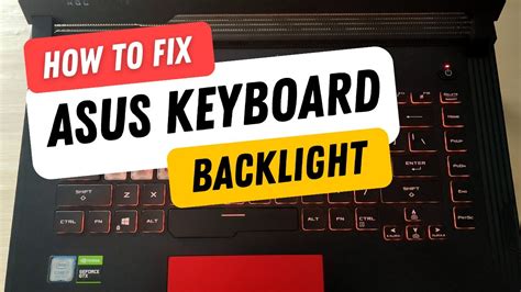 laptop keyboard backlight not working