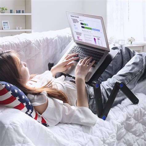 laptop stand for bed adjustable 2