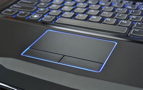 laptop with buttons on touchpad