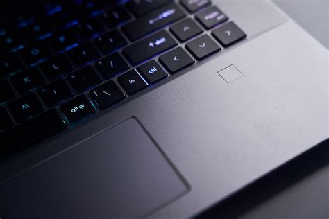 laptop with fingerprint reader and touch screen